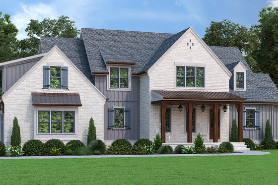 Modern Farmhouse Plan 927-1013 - Front Exterior