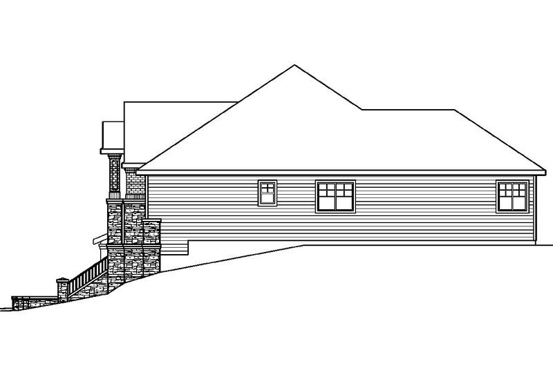Home Plan - Exterior - Other Elevation 1 House Plan #124-625 - 4 bed, 2 bath