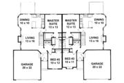 Traditional Style House Plan - 4 Beds 2 Baths 1967 Sq/Ft Plan #58-229 