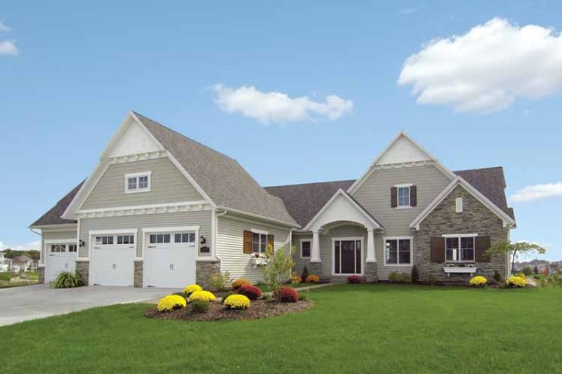 Home Plan - Exterior - Front Elevation 3 for Craftsman House Plan #928-91 - 3 bed, 3.5 bath