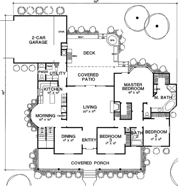 Dream House Plan - Country Floor Plan - Main Floor Plan #472-36