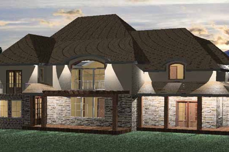 Home Plan - Exterior - Rear Elevation for Country House Plan #937-25 - 4 bed, 3 bath