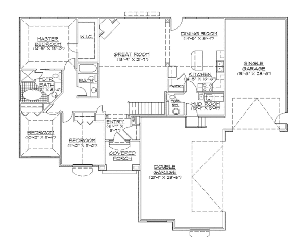 Home Plan - European Floor Plan - Main Floor Plan #945-86