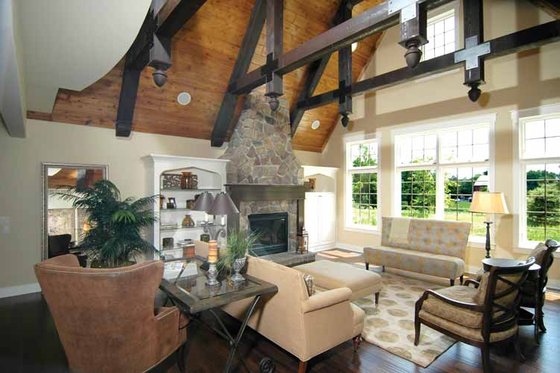 Interior - Family Room 4 for European House Plan #928-28 - 4 bed, 4.5 bath
