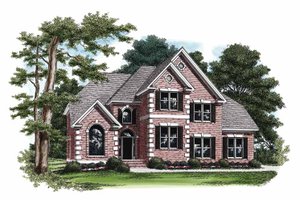 Colonial Exterior - Front Elevation Plan #927-836