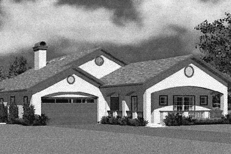 House Blueprint - Craftsman Exterior - Front Elevation Plan #72-1135
