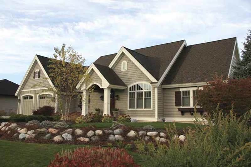 Home Plan - Exterior - Front Elevation 4 for European House Plan #928-108 - 2 bed, 2.5 bath