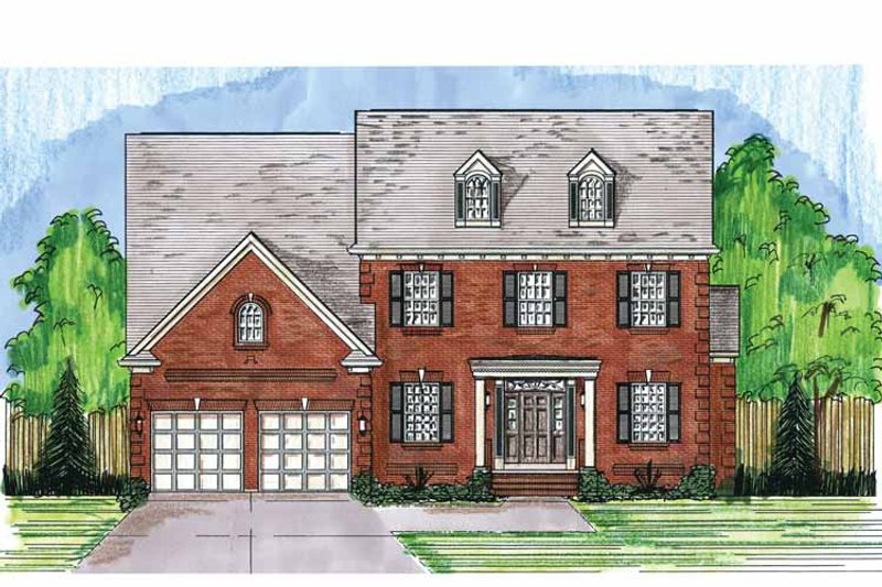 Home Plan - Exterior - Front Elevation 3 for Classical House Plan #46-823 - 6 bed, 5.5 bath
