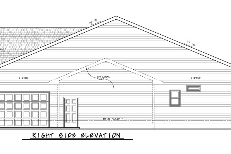 House Plan Design - Exterior - Other Elevation 1 for Traditional House Plan #20-2425 - 2 bed, 2.5 bath