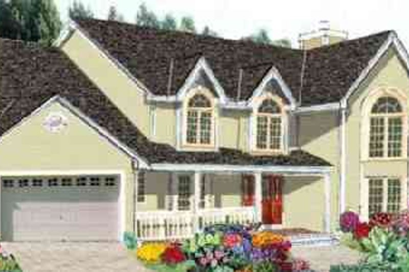 House Plan Design - European Exterior - Front Elevation Plan #3-215