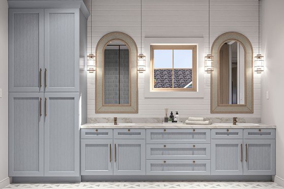 Interior - Master Bathroom for Beach House Plan #455-378 - 4 bed, 3.5 bath