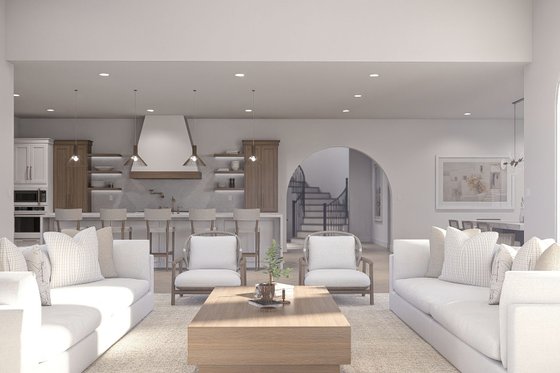 Interior - Family Room 2 for Beach House Plan #455-761 - 4 bed, 4.5 bath