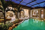 Mediterranean Style House Plan - 4 Beds 4.5 Baths 3790 Sq/Ft Plan #930-13 