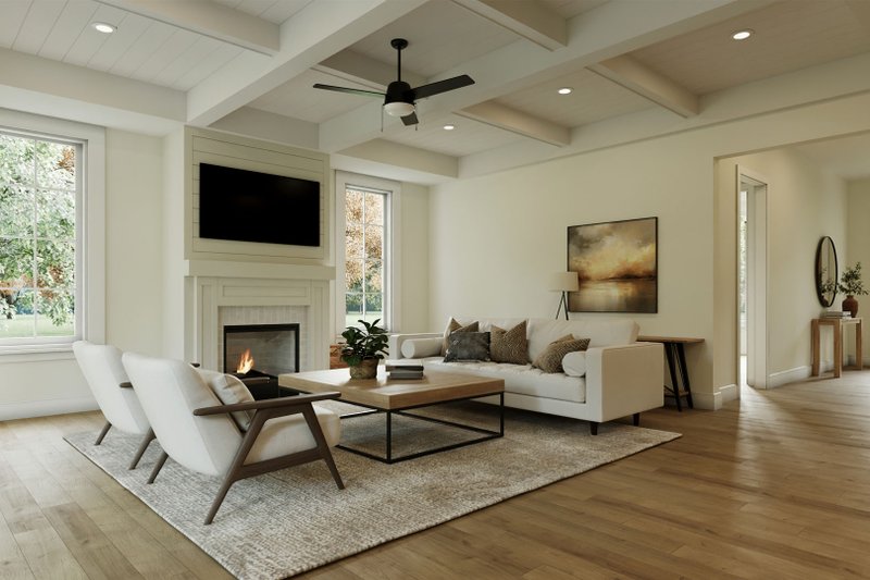 House Plan Design - Interior - Family Room for Tudor House Plan #461-120 - 4 bed, 3.5 bath