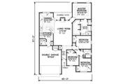 European Style House Plan - 4 Beds 2 Baths 1829 Sq/Ft Plan #65-345 