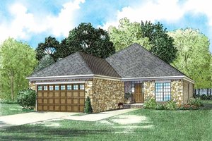 Traditional Exterior - Front Elevation Plan #17-2610