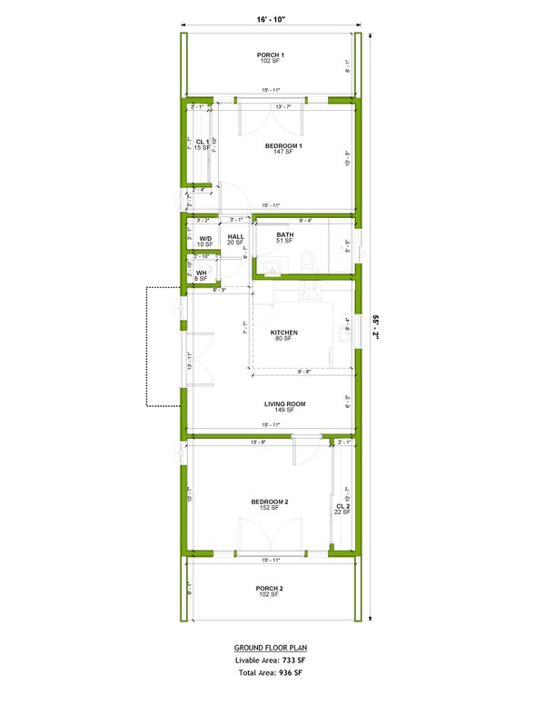 Dream House Plan - Cabin Floor Plan - Main Floor Plan #1106-120