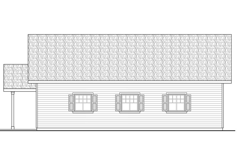 Dream House Plan - Exterior - Other Elevation 1 for Craftsman House Plan #124-1069, 0 bath