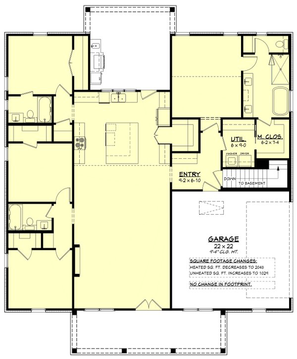 House Plan Design - Floor Plan - Other Floor for Farmhouse House Plan #430-442 - 4 bed, 3 bath