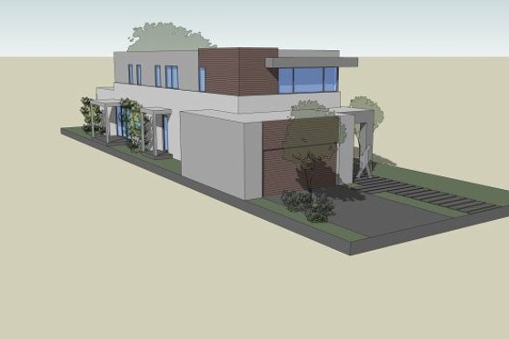 Exterior - Other Elevation 8 for Modern House Plan #496-27 - 4 bed, 2.5 bath