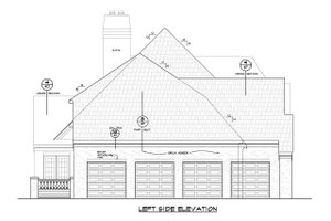 Exterior - Other Elevation for European House Plan #20-2472 - 6 bed, 6.5 bath