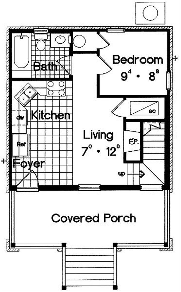 Cottage Floor Plan - Main Floor Plan #417-101