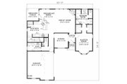 European Style House Plan - 4 Beds 2.5 Baths 2041 Sq/Ft Plan #17-2046 
