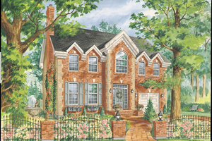 Colonial Exterior - Front Elevation Plan #25-4767