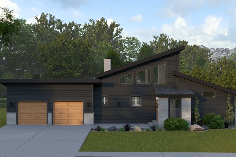 Modern Style House Plan - 3 Beds 2.5 Baths 2412 Sq/Ft Plan #1060-365