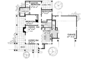 Mediterranean Style House Plan - 3 Beds 2 Baths 1410 Sq/Ft Plan #72-460 