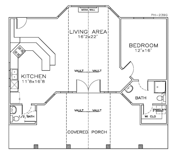 Southern Floor Plan - Main Floor Plan #8-152