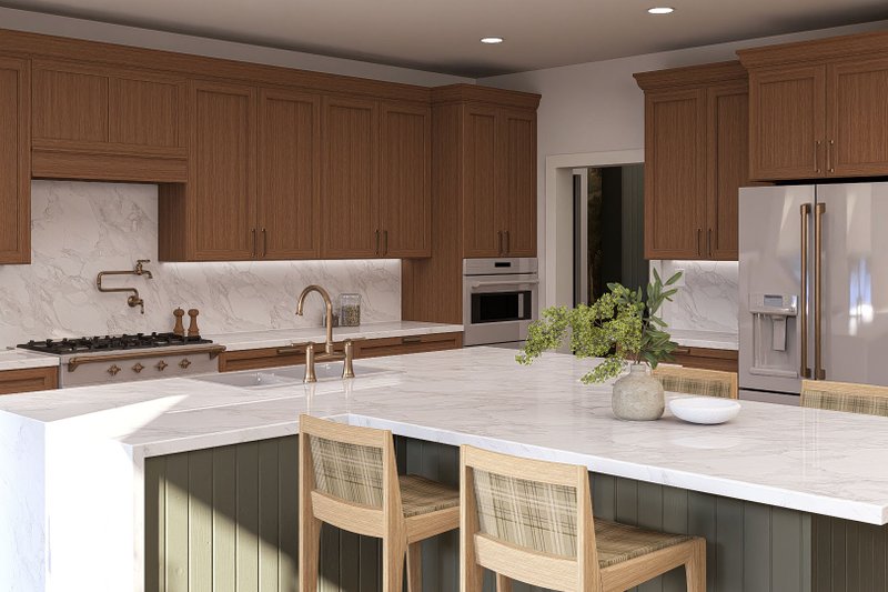House Design - Interior - Kitchen for Colonial House Plan #455-332 - 4 bed, 3.5 bath