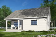 Farmhouse Style House Plan - 3 Beds 2.5 Baths 1457 Sq/Ft Plan #51-1389 Exterior 