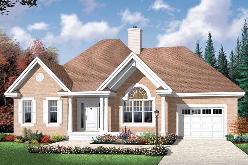 Architectural House Design - Country Exterior - Front Elevation Plan #23-2431