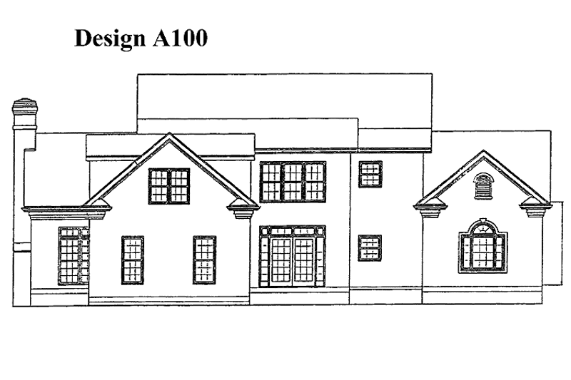 Dream House Plan - Exterior - Rear Elevation for Classical House Plan #453-92 - 4 bed, 3.5 bath