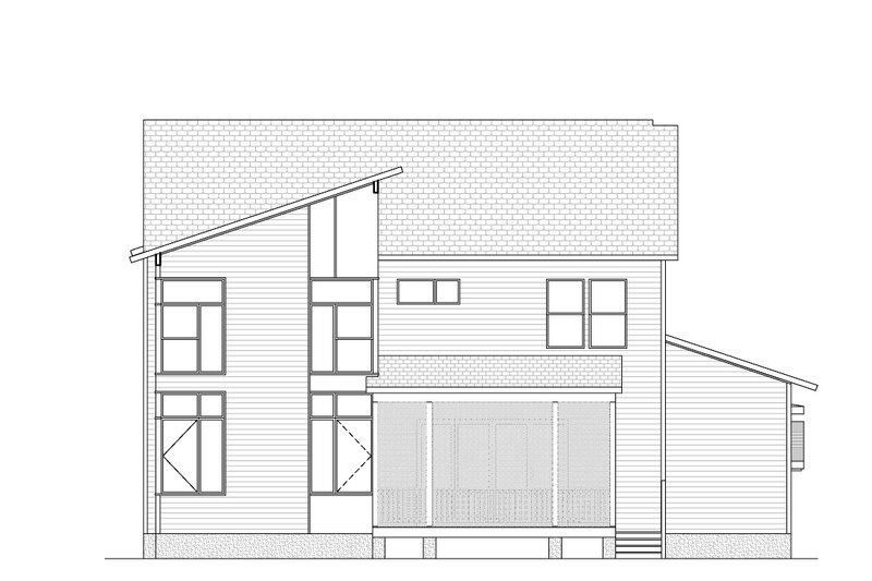 Dream House Plan - Exterior - Rear Elevation for Contemporary House Plan #1080-20 - 5 bed, 4.5 bath