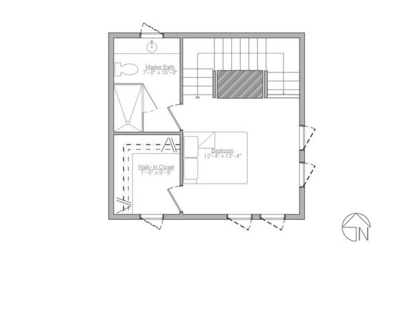 Modern Floor Plan - Upper Floor Plan #914-3