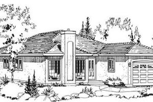 Traditional Exterior - Front Elevation Plan #18-9059