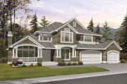 Craftsman Style House Plan - 5 Beds 4.5 Baths 4415 Sq/Ft Plan #132-494 Exterior 