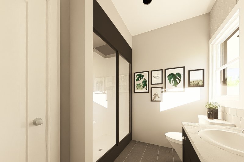Architectural House Design - Interior - Master Bathroom for Barndominium House Plan #1064-444 - 2 bed, 2.5 bath