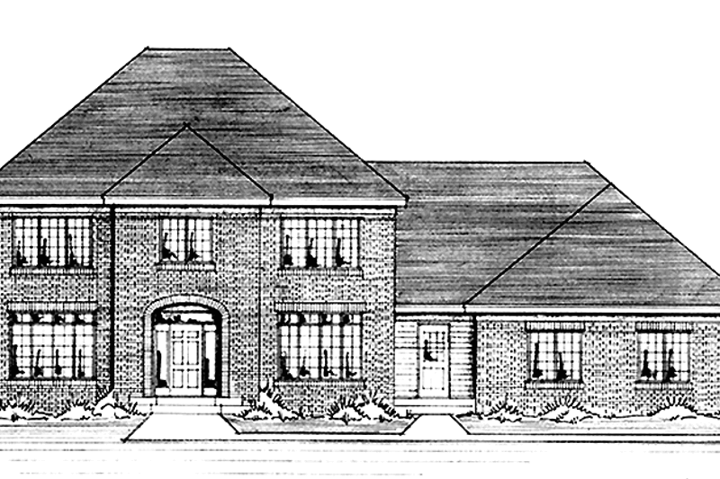 Home Plan - Colonial Exterior - Front Elevation Plan #51-937