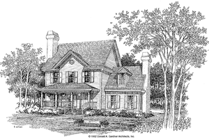 Country Exterior - Front Elevation Plan #929-133