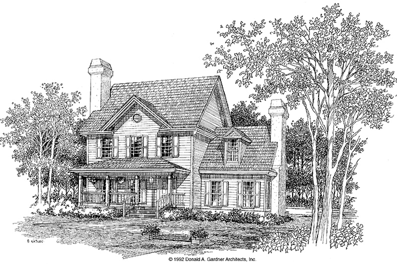 Dream House Plan - Country Exterior - Front Elevation Plan #929-133