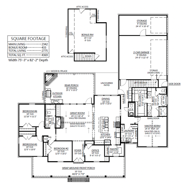 Home Plan - Optional Bonus