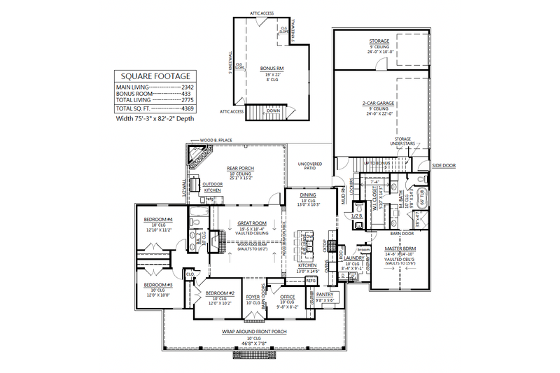 Dream House Plan - Optional Bonus