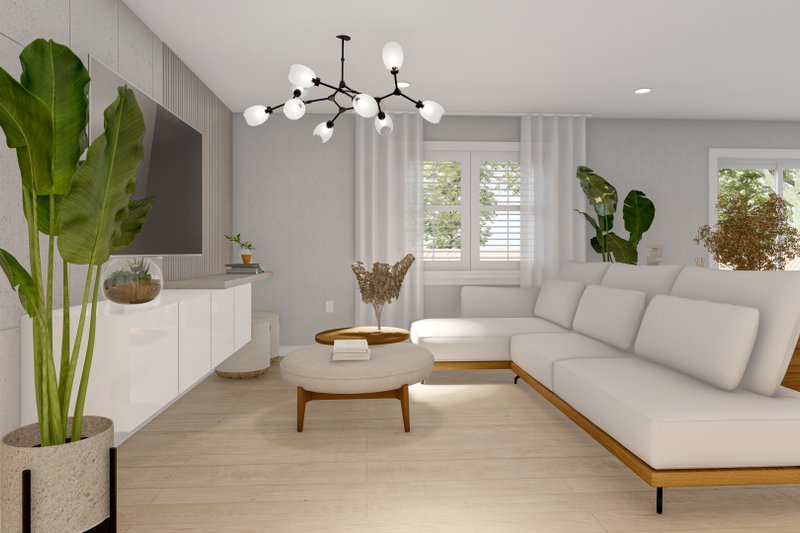 Dream House Plan - Interior - Family Room for Traditional House Plan #1060-194 - 3 bed, 2 bath