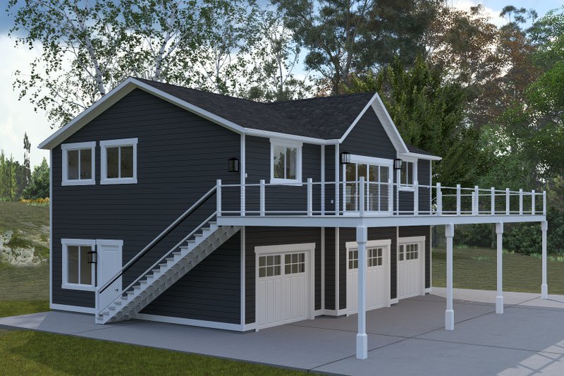Architectural House Design - Exterior - Front Elevation 4 for Farmhouse House Plan #1060-350 - 2 bed, 1 bath