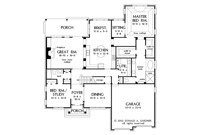 Home Plan - Floor Plan - Main Floor for Classical House Plan #929-668 - 5 bed, 4 bath