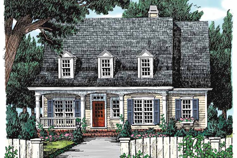 Architectural House Design - Colonial Exterior - Front Elevation Plan #927-803