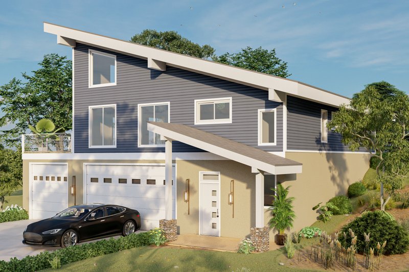 House Design - Exterior - Other Elevation for Beach House Plan #932-1095 - 4 bed, 3 bath
